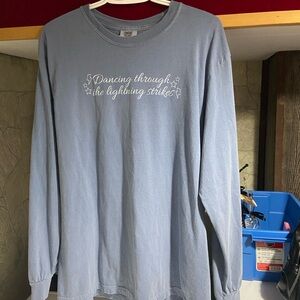 Womens L Taylor Swift Lyrics long sleeve t-shirt Opalite